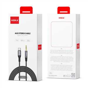 کابل تبدیل TYPE-C به جک 3.5 میلی متری هیسکا (TYPE-C TO 3.5 AUX HISKA W45)