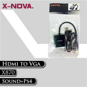 تبدیل HDMI به VGA  با خروجی صدا  NOVA