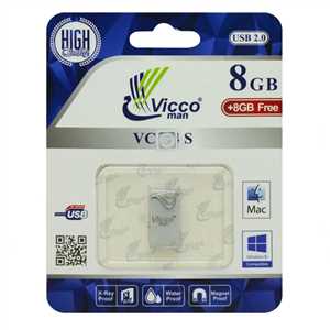 فلش ویکو 8+8free گیگابایت VICCO VC280S USB 2.0 8G