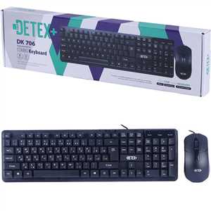 کیبرد و موس سیم دار دیتکس DETEX DK706