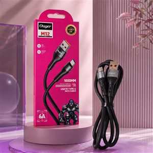 کابل شارژ TYPE C مدل OUGER M12 1M 6A