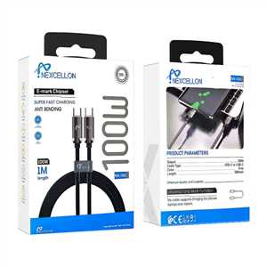 کابل شارژ NEXCELLON NX-700 Type-C to Type-C 1M 100W