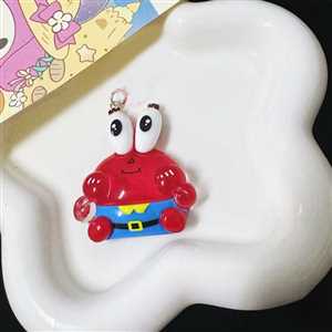 آویز موبایل و فلش خرچنگ شیشه ای