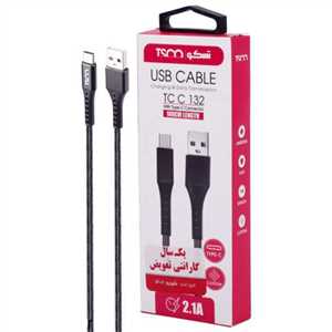 کابل شارژ TYPE C تسکو TSCO  TC C132 1M