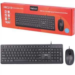 کیبرد و موس سیم دار هاترون HATRON HKC215