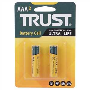 باتری نیم قلم TRUST Ultra Life R03 