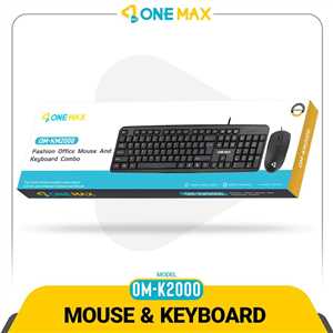 کیبرد و موس سیم دار وان مکس ONEMAX OM-KM2000