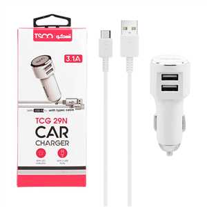 شارژر فندکی تسکو TSCO TCG 29N + کابل MICRO