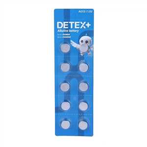 باتری سکه ای آلکالین دیتکس DETEX ALKALINE AG13