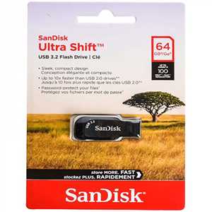 فلش 64 گیگابایت SANDISK ULTRA SHIFT USB 3.2 64G