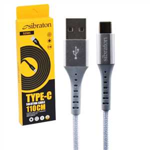 کابل شارژ TYPE C سیبراتون SIBRATON S250C 1.1M